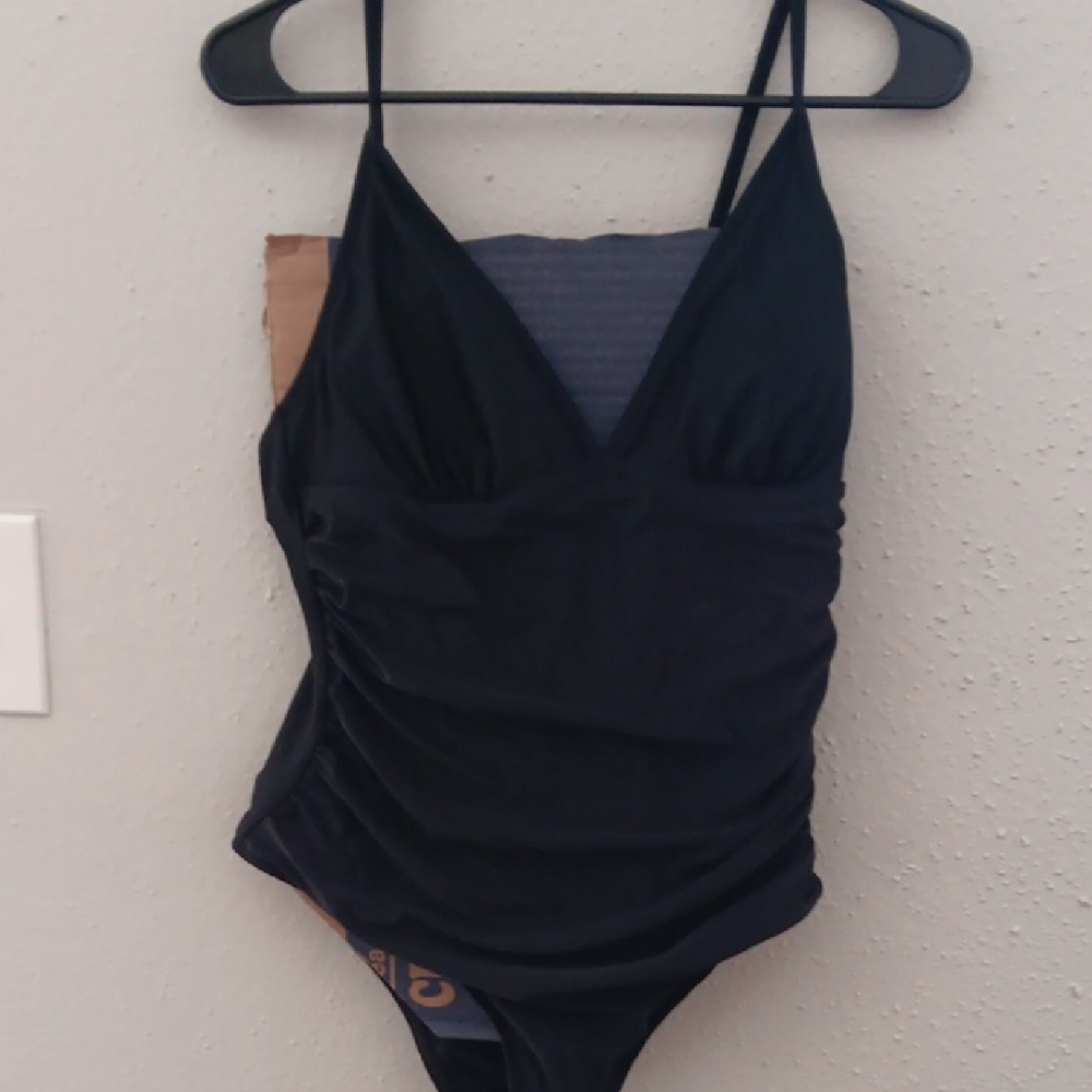 Elegant Black One-Piece Swimsuit